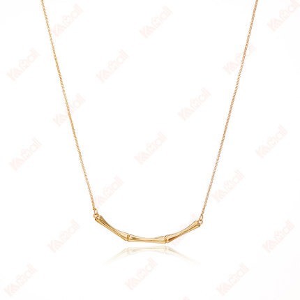 gold necklace simple snake bone chain